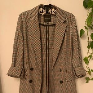 Dynamite Plaid Blazer Oversized